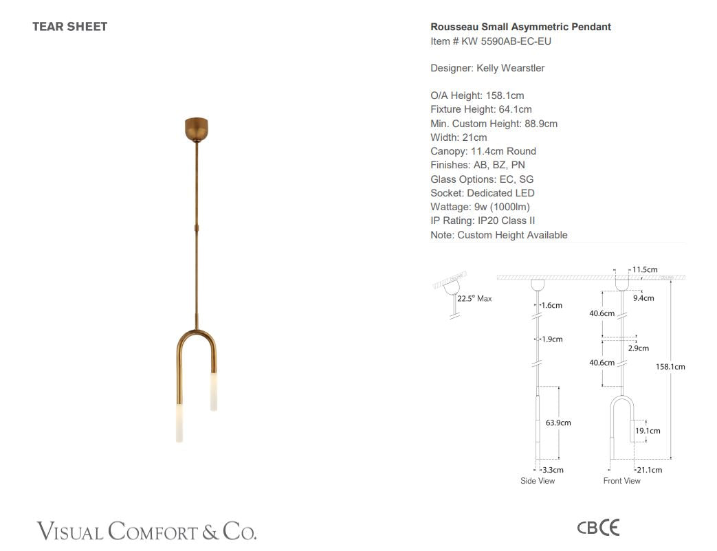 Rousseau Small Asymmetric Pendant