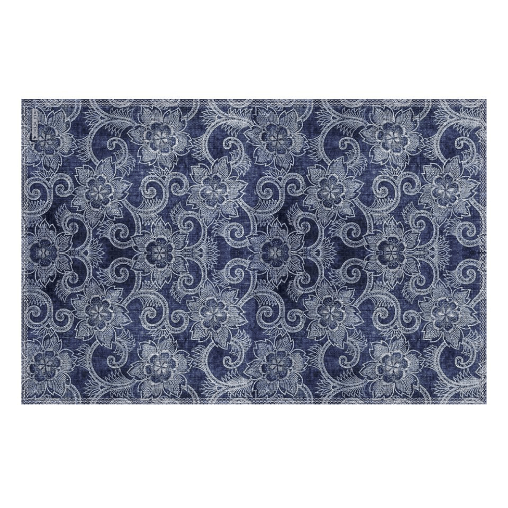 BEIJA FLOR PLACEMAT Placemat Royal Indigo Flower