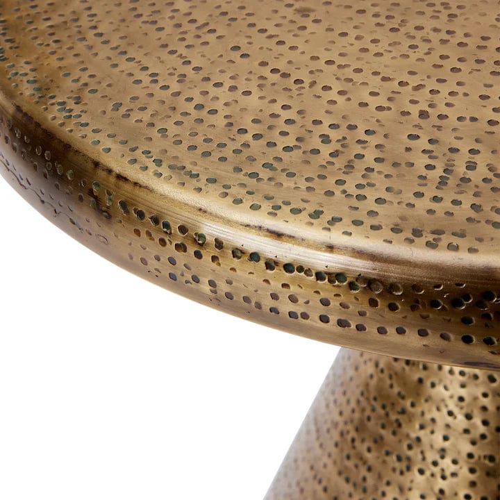 Gaudion Furniture 230 Side Table Beaten Brass Side Table