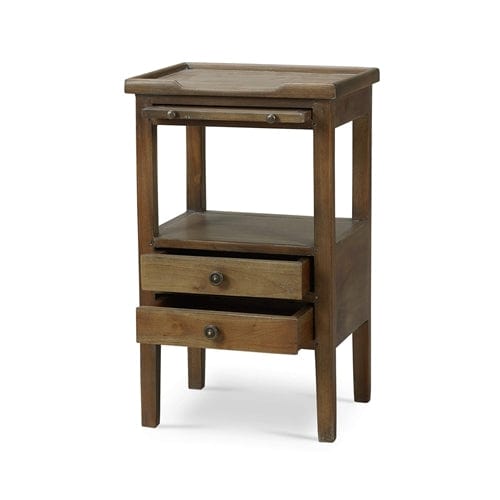 Gaudion Furniture 328 Bedside Table Manon 2 Drawer Bedside With Tray