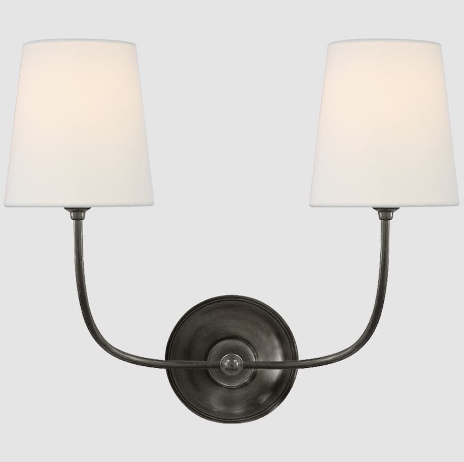 Thomas O'Brien Wall Sconce Vendome Double Sconce 3 Finishes