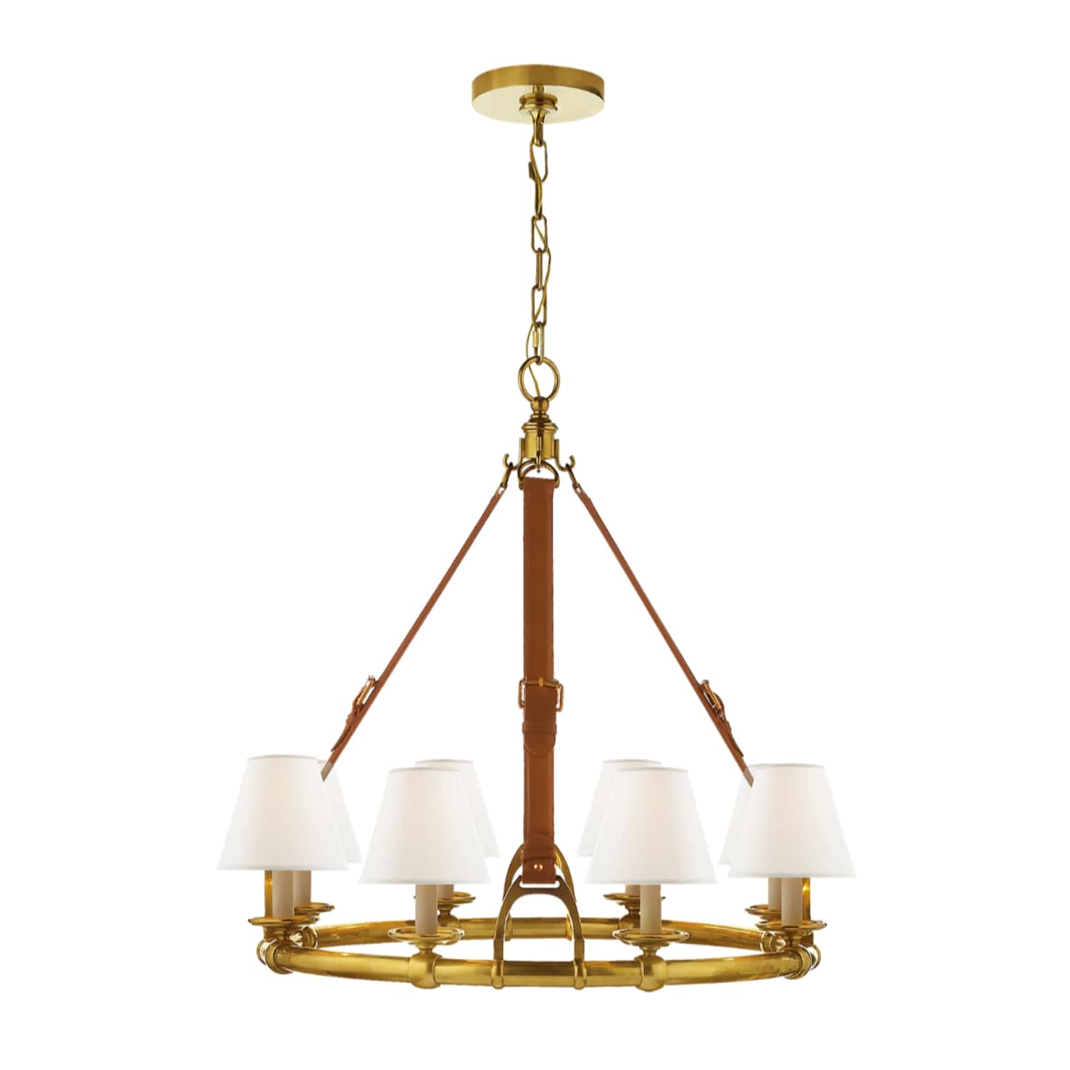 Ralph Lauren Westbury Chandelier Natural Brass