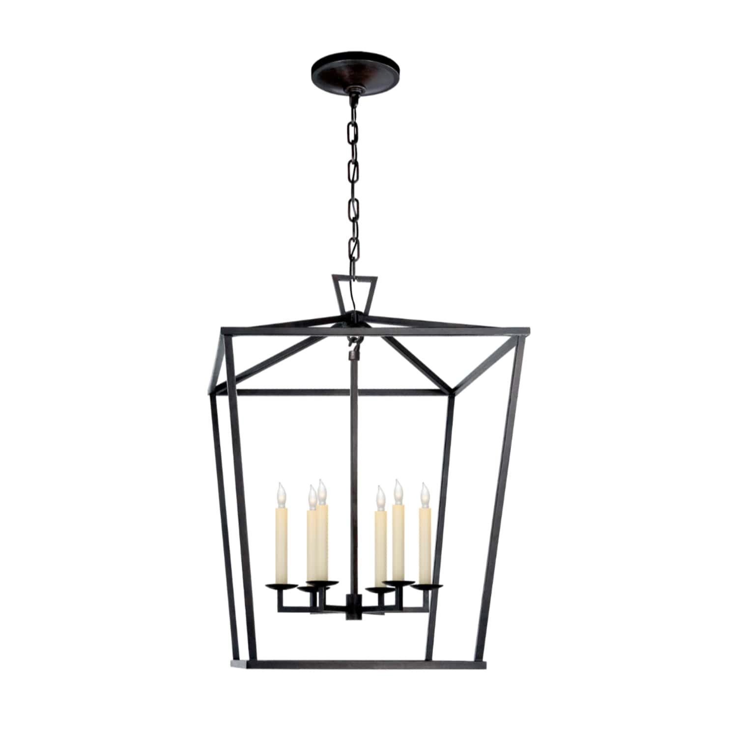 Visual Comfort & Co Pendant Light Darlana Large Lantern 2 Finishes