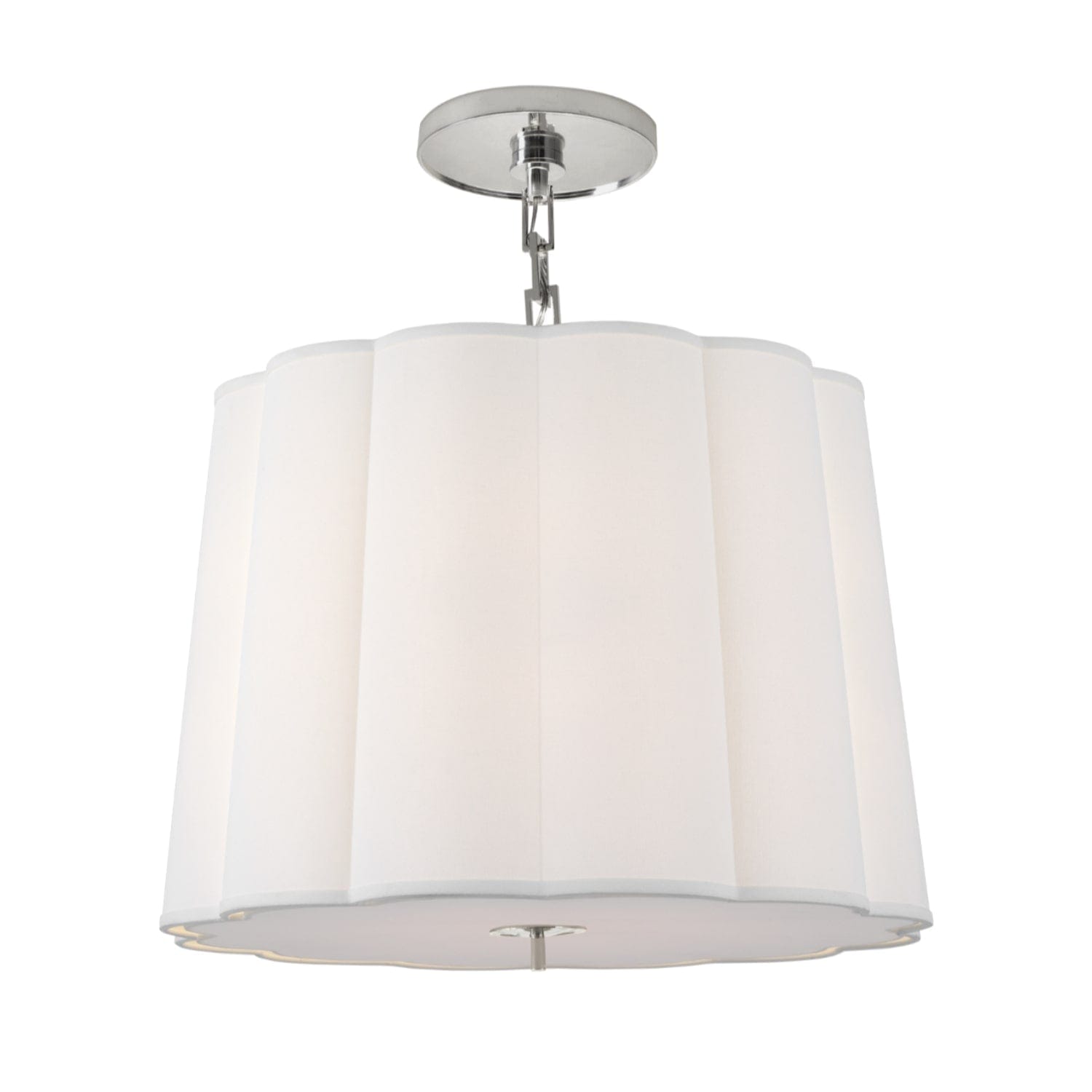 Visual Comfort & Co Pendant Light Simple Scallop Large Hanging Shade