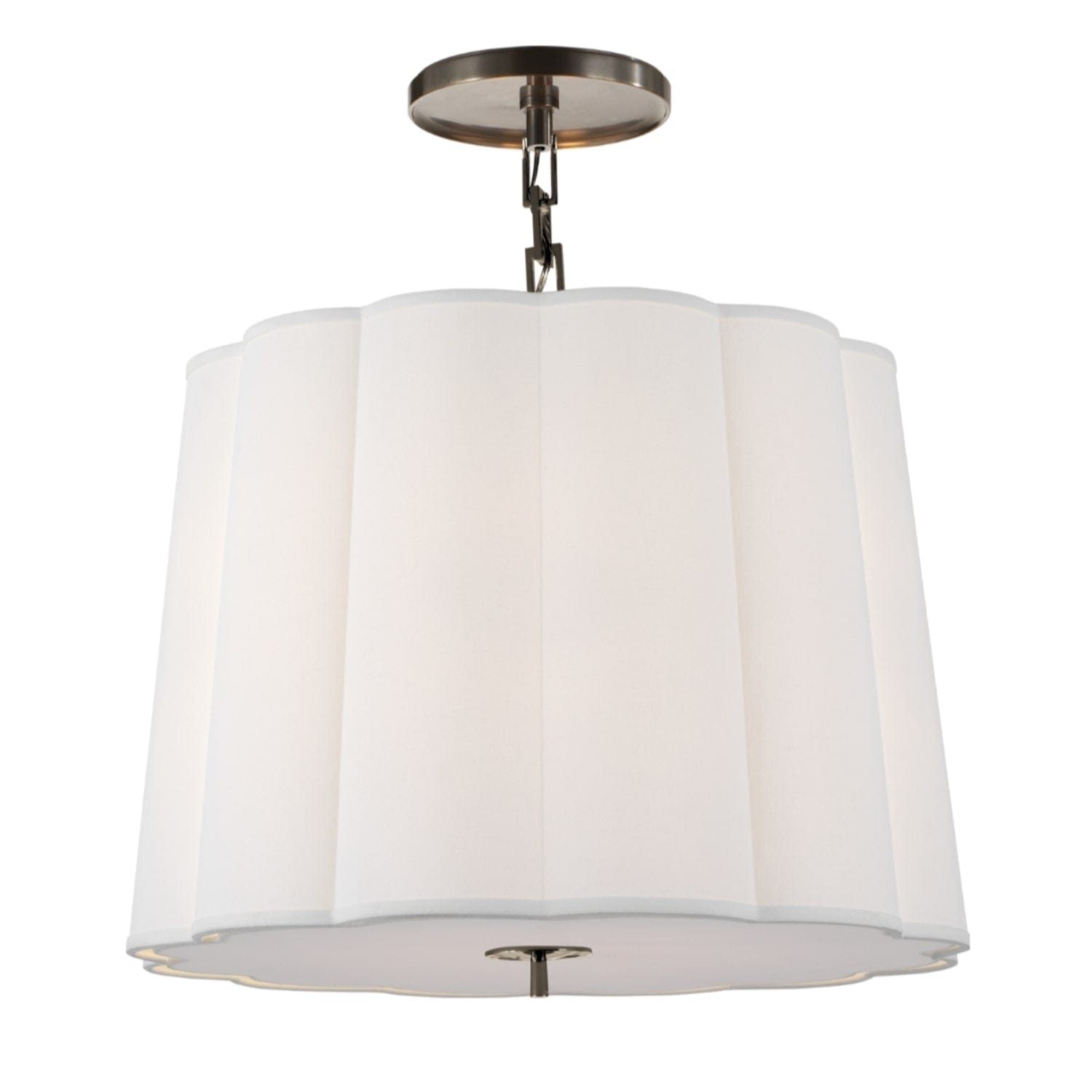 Visual Comfort & Co Pendant Light Simple Scallop Large Hanging Shade