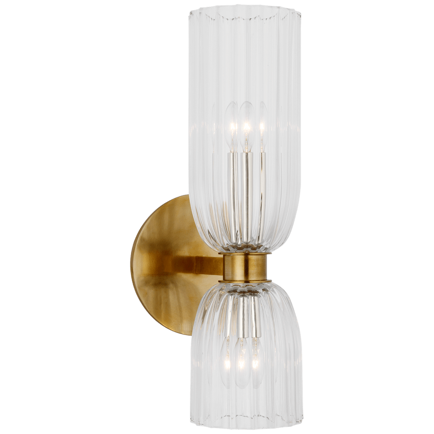 Visual Comfort & Co Sconces Asalea 16" Double Bath Sconce