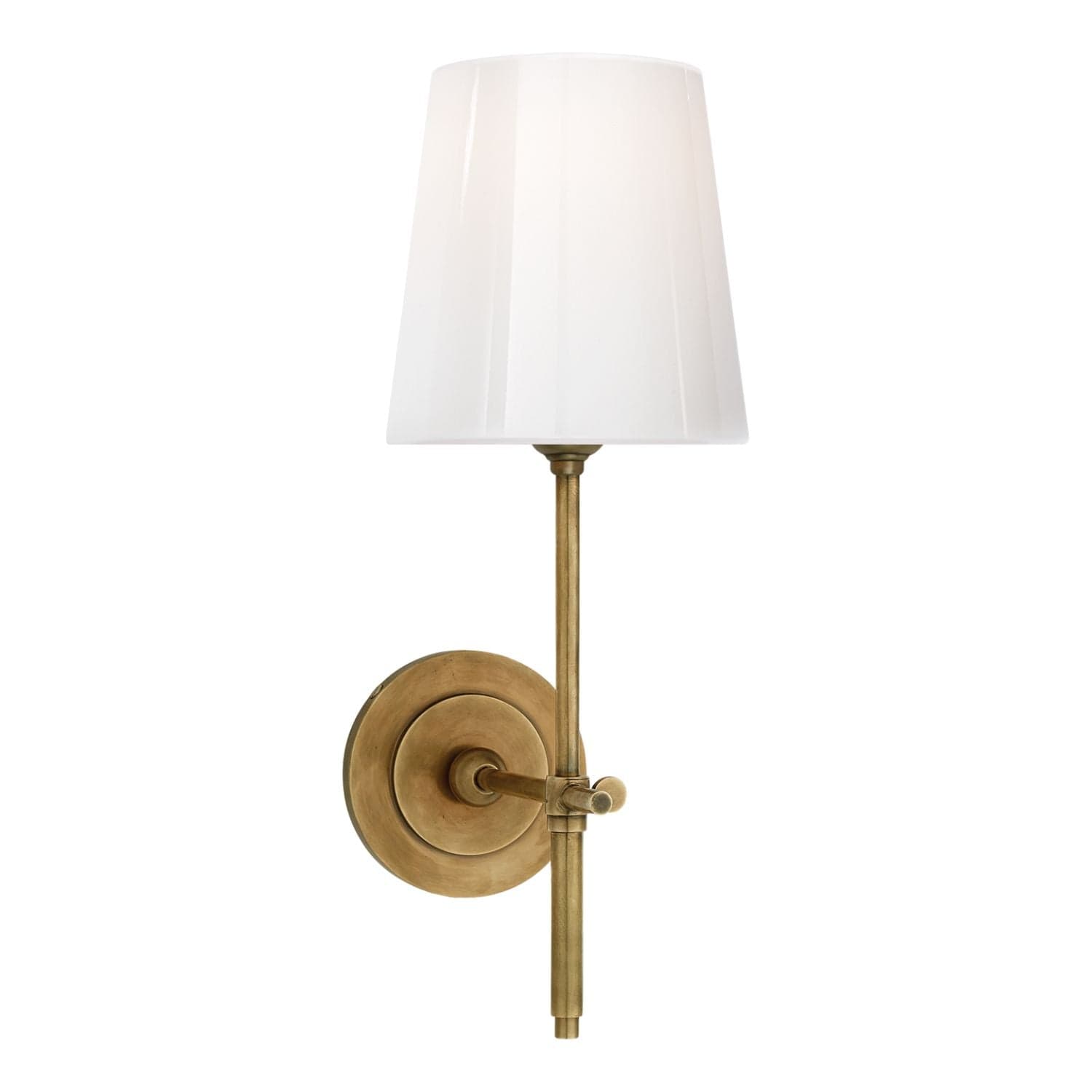 Visual Comfort & Co Sconces Bryant Sconce with White Glass Shade