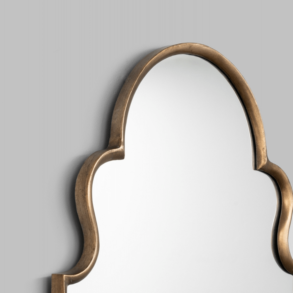 Gaudion Furniture 246 Mirrors Melba Overmantle Brass Mirror