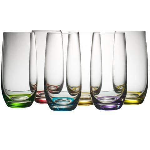 Gaudion Furniture Drinking Glasses 6 x Large Coloured Glasses Coloured Glasses  Medium or Large